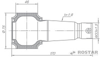 Палец РМШ 180  (РОСТАР)